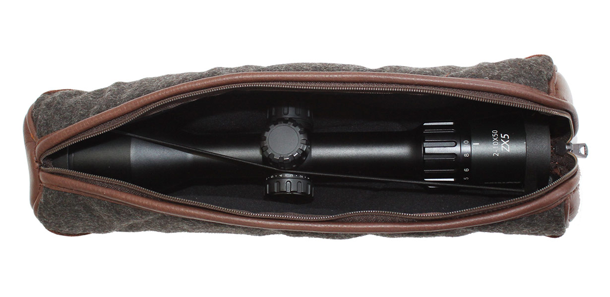 AKAH Scope Bag Loden / Moose Leather Accessories for rifle scopes AKAH